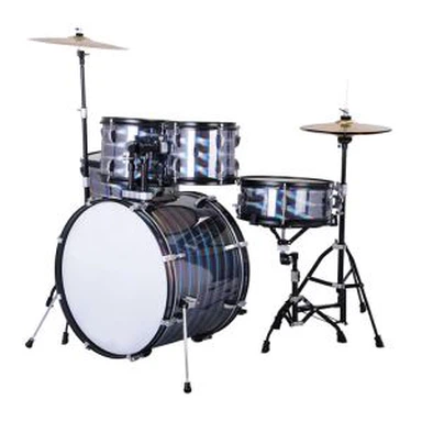 Černé bicí soupravy