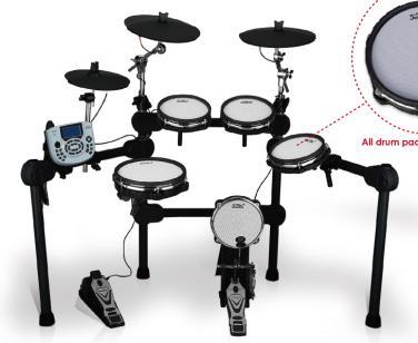 Síť Drumhead Elektrické Drum Set